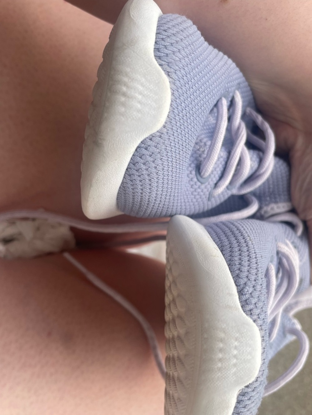 adidas Kids Lavender Slip-On Sneakers with White Sole - Picture 3 of 4